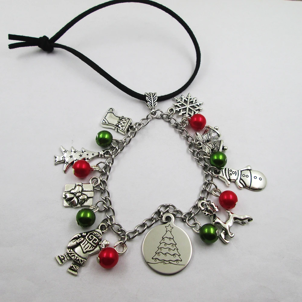 christmas tree christmas theme leather stainless steel chain rearview mirror christmas tree decoration 
christmas tree christmas theme leather stainless steel chain rearview mirror christmas tree decoration