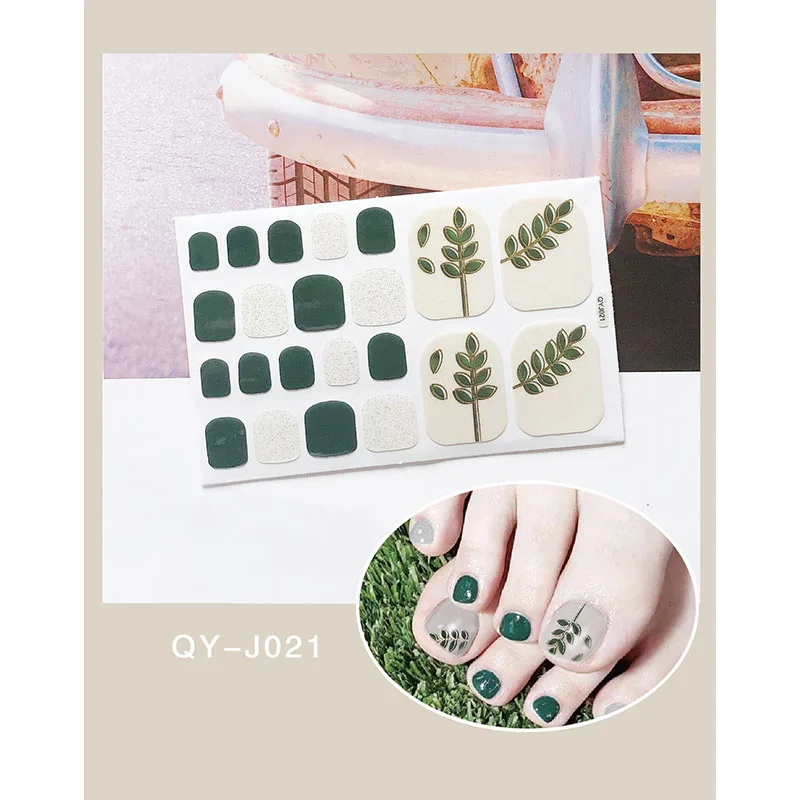 1 sheet ToeNail Sticker Full Cover Toe Nail Supplies DIY Foot Decal Nail Art Decoration False Nail Manicure Summer Style Tips
1 sheet ToeNail Sticker Full Cover Toe Nail Supplies DIY Foot Decal Nail Art Decoration False Nail Manicure Summer Style Tips