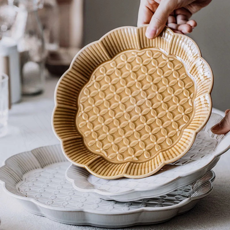 Керамическая тарелка Северной Европы, креативное рельефное блюдо для западного стейка, столовая, настольные Ретро тарелки для спагетти, ку...
Керамическая тарелка Северной Европы, креативное рельефное блюдо для западного стейка, столовая, настольные Ретро тарелки для спагетти, ку...