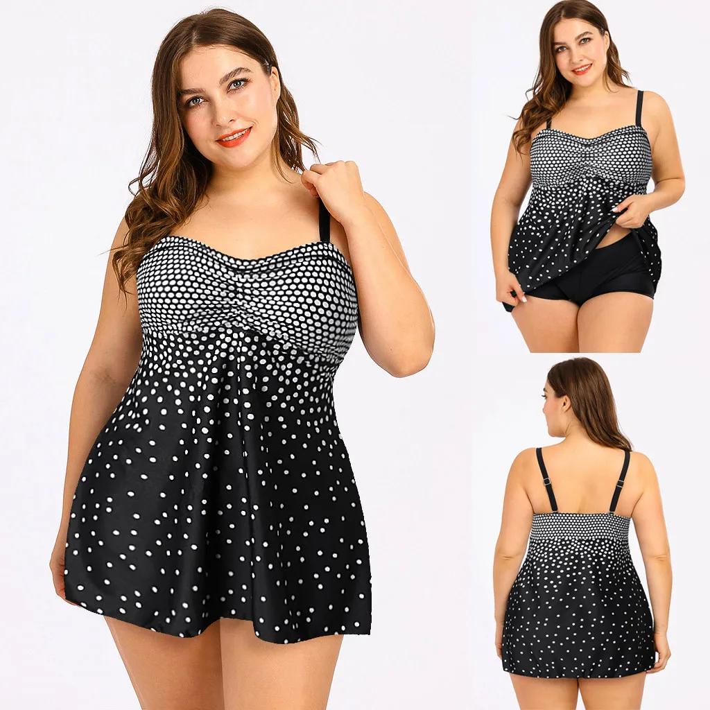 Large split Swimsuit Bikini conservative polka dot print skirt two piece swimsuit women's sports swimsuit Beach Resort swimsuit
Large split Swimsuit Bikini conservative polka dot print skirt two piece swimsuit women's sports swimsuit Beach Resort swimsuit