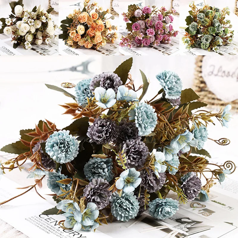 1 Bundle Artificial Silk Flowers Bridal Hand Bouquet Flowers Decorative Florist For Wedding Party Birthday Gifts Home Decoration
1 Bundle Artificial Silk Flowers Bridal Hand Bouquet Flowers Decorative Florist For Wedding Party Birthday Gifts Home Decoration