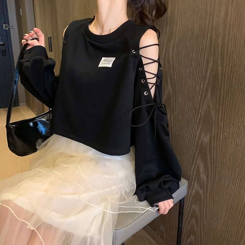 2021 Fall Women Hollow Out Long Sleeve Pink Cropped Tops Y2k Hot T-Shirt Harajuku Bandge Solid Color Sexy Loose Indie Tshirts
2021 Fall Women Hollow Out Long Sleeve Pink Cropped Tops Y2k Hot T-Shirt Harajuku Bandge Solid Color Sexy Loose Indie Tshirts