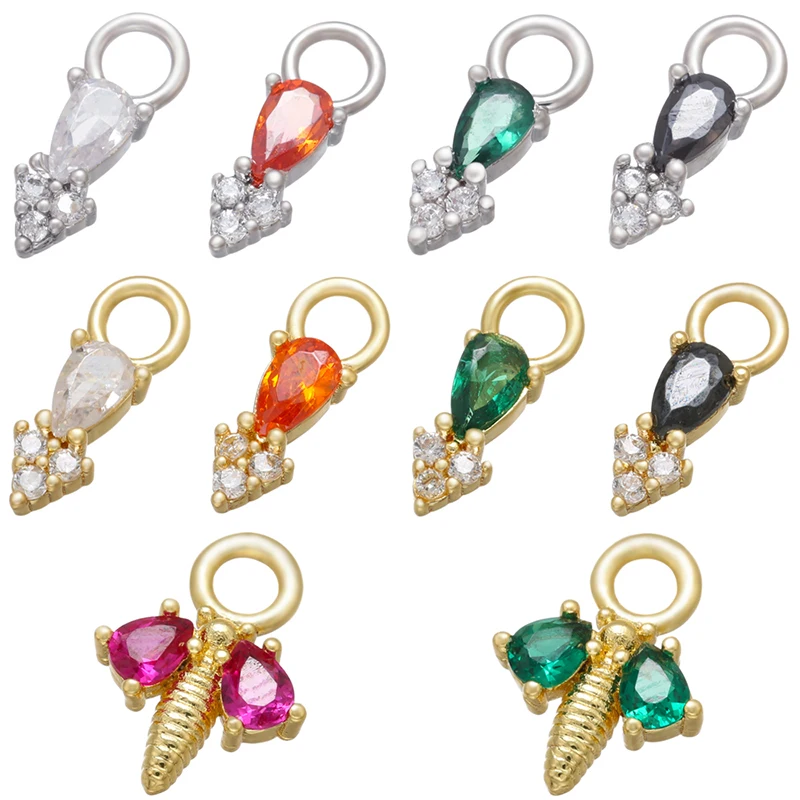 ZHUKOU CZ crystal red/green bee earrings pendants insect small charms for women DIY Jewelry making accessories wholesale VD837
ZHUKOU CZ crystal red/green bee earrings pendants insect small charms for women DIY Jewelry making accessories wholesale VD837