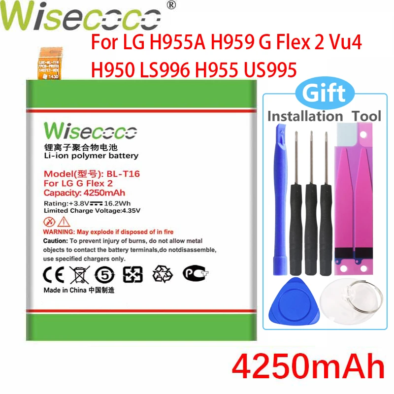 Wisecoco BL-T16 4250 мАч Новый Батарея для LG H955A H959 G Flex 2 Vu 4 Vu4 H950 LS996 H955 US995 телефон Высокое качество
Wisecoco BL-T16 4250 мАч Новый Батарея для LG H955A H959 G Flex 2 Vu 4 Vu4 H950 LS996 H955 US995 телефон Высокое качество
