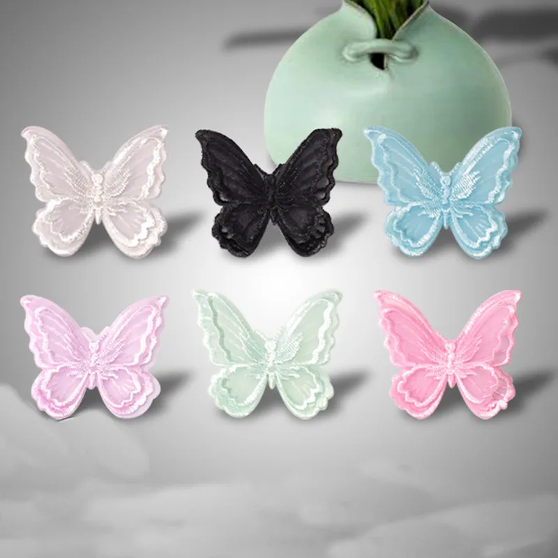 Embroidered Organza Double Layer Big Butterfly Applique Fabrics DIY Wedding Headdress Headwear Earring Sewing Garment Accessorie
Embroidered Organza Double Layer Big Butterfly Applique Fabrics DIY Wedding Headdress Headwear Earring Sewing Garment Accessorie