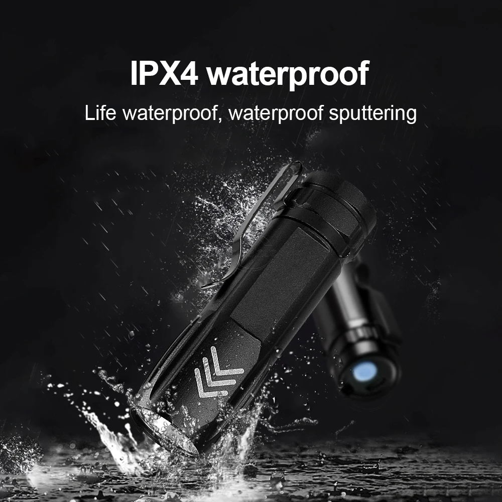 LED Mini Flashlight USB Rechargeable Torch Light Built-in 3000mah Battery Mini Torch IPX4 Waterproof Bicycle Lantern for Bike
LED Mini Flashlight USB Rechargeable Torch Light Built-in 3000mah Battery Mini Torch IPX4 Waterproof Bicycle Lantern for Bike