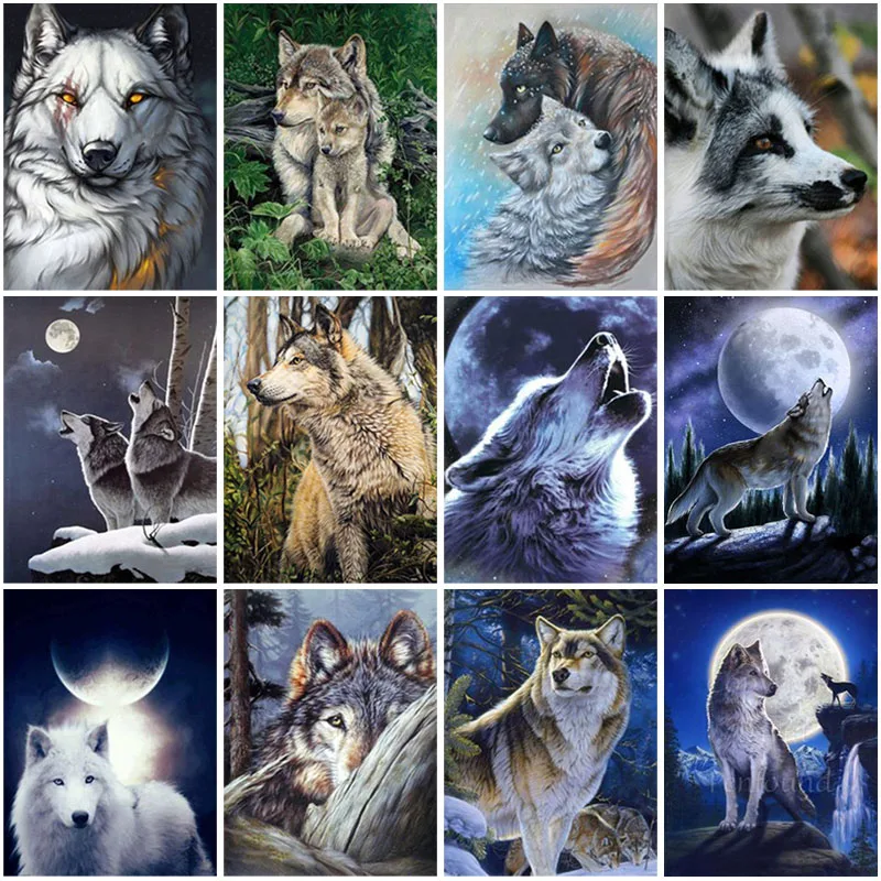 Diy Wolf 5D Diamond Painting Full Square Drill Animal Diamond Embroidery Cross Stitch Mosaic Kit Wall Art Home Decor Gift
Diy Wolf 5D Diamond Painting Full Square Drill Animal Diamond Embroidery Cross Stitch Mosaic Kit Wall Art Home Decor Gift
