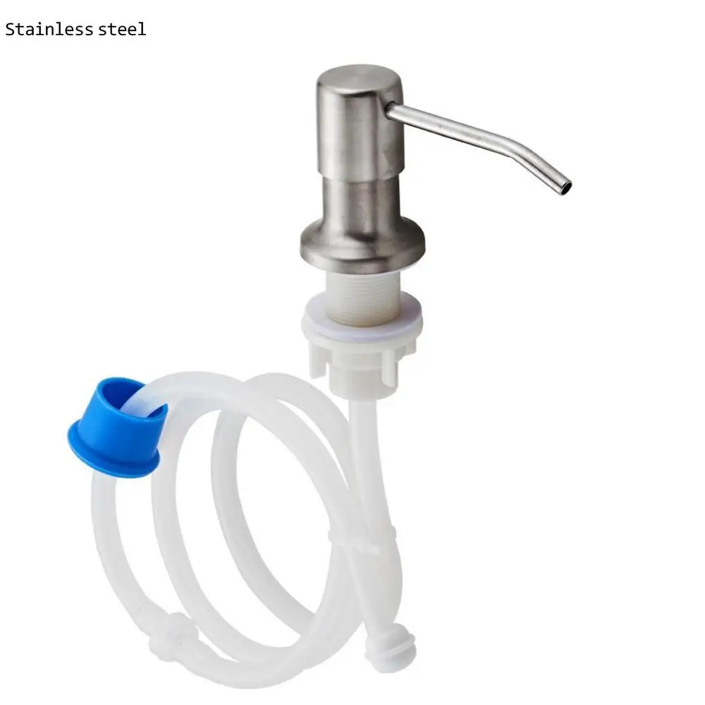 304 stainless steel sink soap dispenser pump head extension silicone tube bathroom hand washing cleaning soap dispenser
304 stainless steel sink soap dispenser pump head extension silicone tube bathroom hand washing cleaning soap dispenser