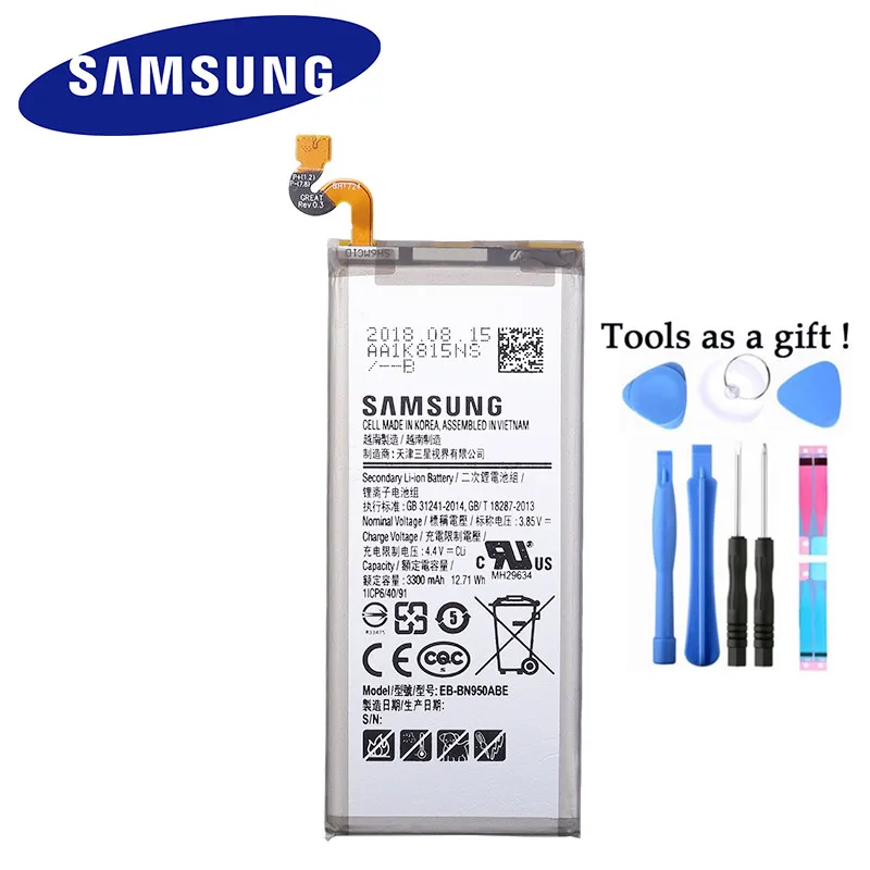 100% Original New Samsung Note 8 Battery For Samsung N950 N950F N950U N950N EB-BN950ABE 3300mAh Samsung Note 8 N950 Battery
100% Original New Samsung Note 8 Battery For Samsung N950 N950F N950U N950N EB-BN950ABE 3300mAh Samsung Note 8 N950 Battery