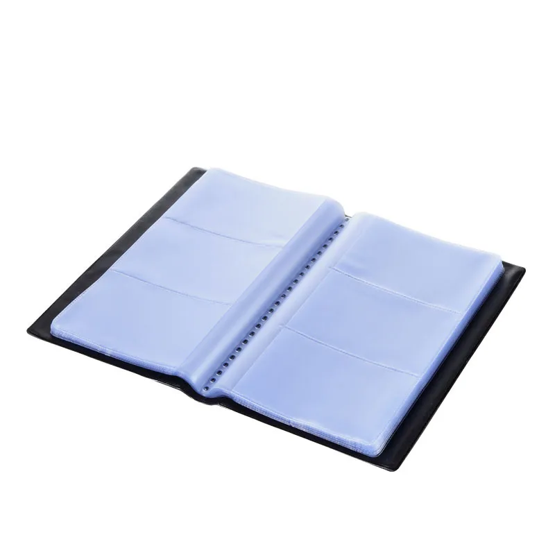 1pc Leather Card Holder Business Display ID Bank Credit Bag Korea 240 Bits Large Capacity Case Organizer | Канцтовары для офиса и