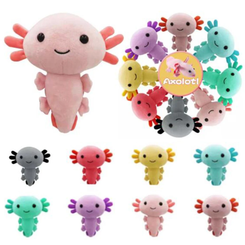 Плюшевая игрушка Kawaii Axolotl, мягкая игрушка в виде животных, для детей, на день рождения, 20 см, подарки на Рождество Хэллоуин, дропшиппинг
Плюшевая игрушка Kawaii Axolotl, мягкая игрушка в виде животных, для детей, на день рождения, 20 см, подарки на Рождество Хэллоуин, дропшиппинг