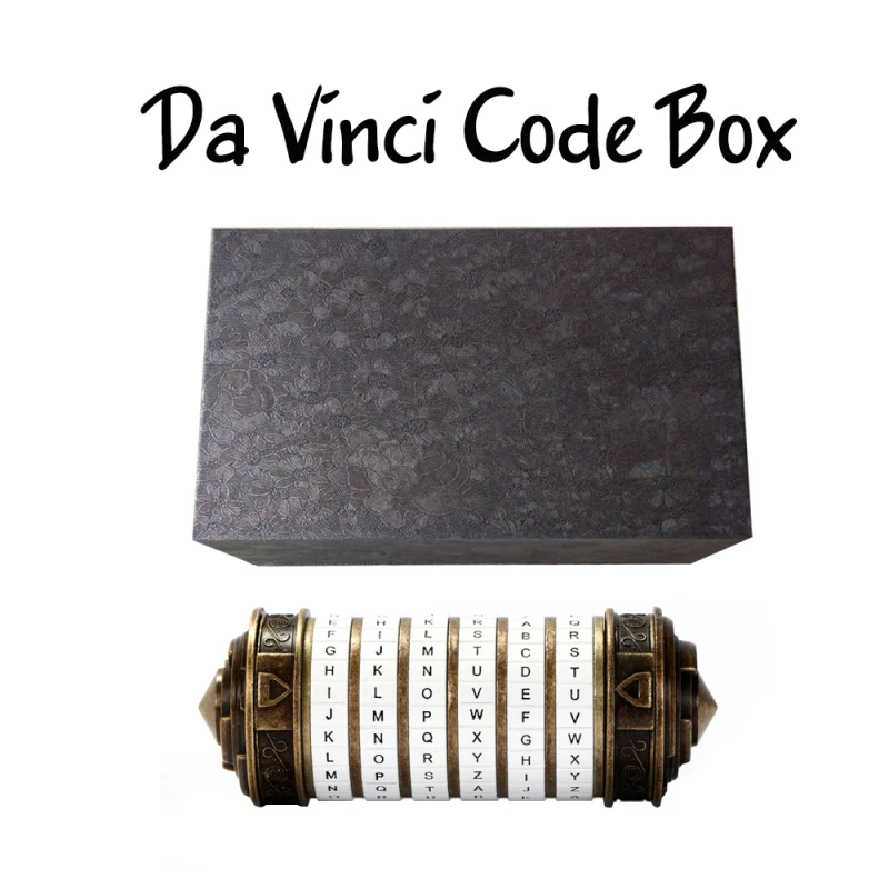 Classical Da Vinci Code Lock Metal Cryptex Locks Retro Wedding Gifts Creative Valentine's Day Gift Lovers Escape Chamber Props
Classical Da Vinci Code Lock Metal Cryptex Locks Retro Wedding Gifts Creative Valentine's Day Gift Lovers Escape Chamber Props