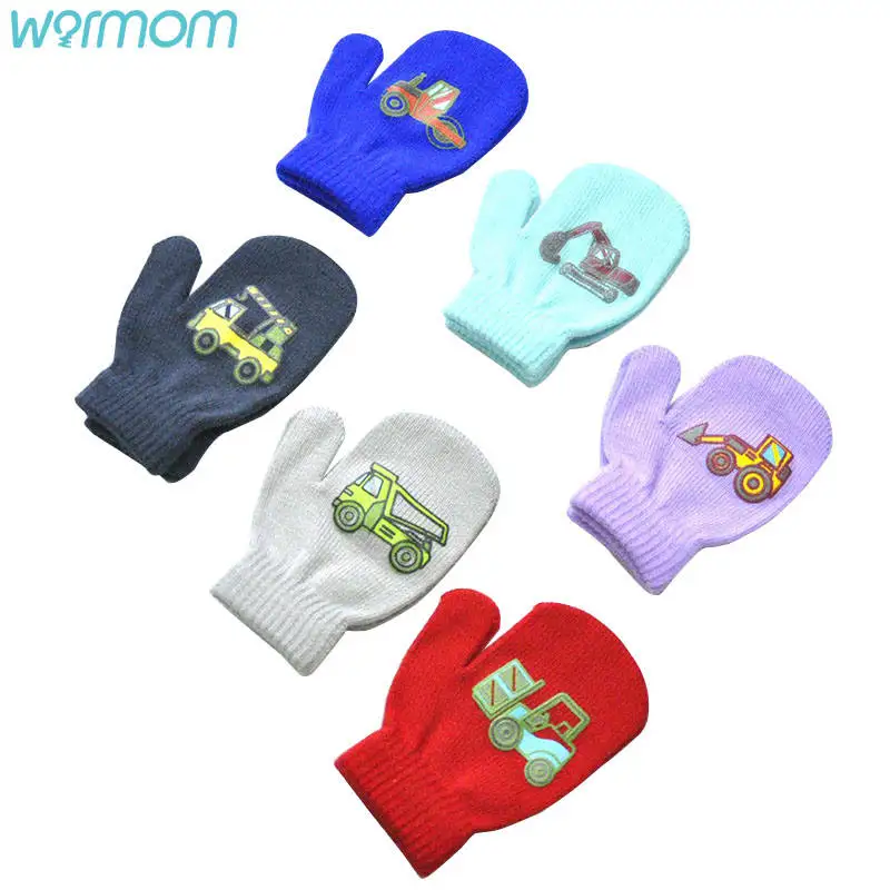 Warmom Children's Winter Warm Knitted Gloves Cute Small Construction Vehicle Pattern Woolen Gloves For Kid 1-5 Yaars Old
Warmom Children's Winter Warm Knitted Gloves Cute Small Construction Vehicle Pattern Woolen Gloves For Kid 1-5 Yaars Old