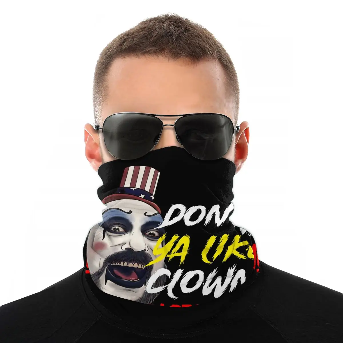 Clowns Rob Zombie Captain Scarves Half Face Mask Unisex Neck Gaiterspaulding Tubular Bandanas Protective Headband Outdoor Hiking
Clowns Rob Zombie Captain Scarves Half Face Mask Unisex Neck Gaiterspaulding Tubular Bandanas Protective Headband Outdoor Hiking