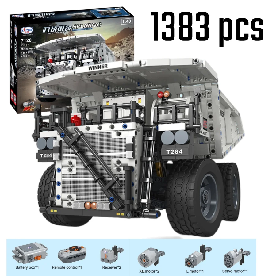 High-Tech Remote Control Truck The Terex T284 Mining Excavator Model Building Blocks Bricks Kid Toy for Boys Christmas Gift
High-Tech Remote Control Truck The Terex T284 Mining Excavator Model Building Blocks Bricks Kid Toy for Boys Christmas Gift