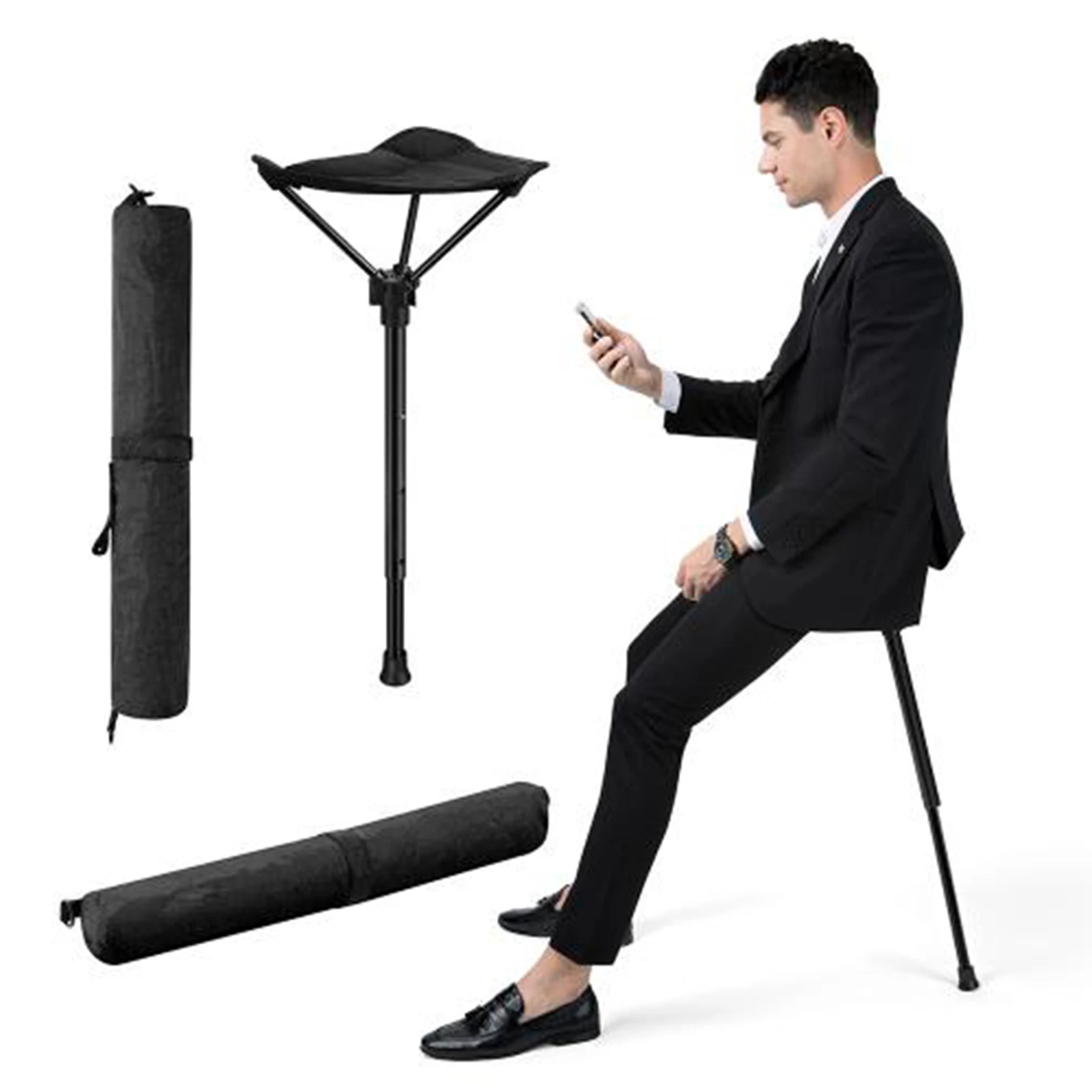 Seat Stick Adjustable Seat Folding Stool Folding Stick Chair Outdoor Lightweight Portable Queuing Artifact For Fishing Concert
Seat Stick Adjustable Seat Folding Stool Folding Stick Chair Outdoor Lightweight Portable Queuing Artifact For Fishing Concert