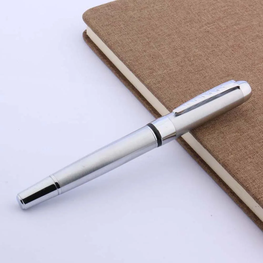 Шариковые ручки из нержавеющей стали JinHao 250 серебристые с чернилами для подписи
