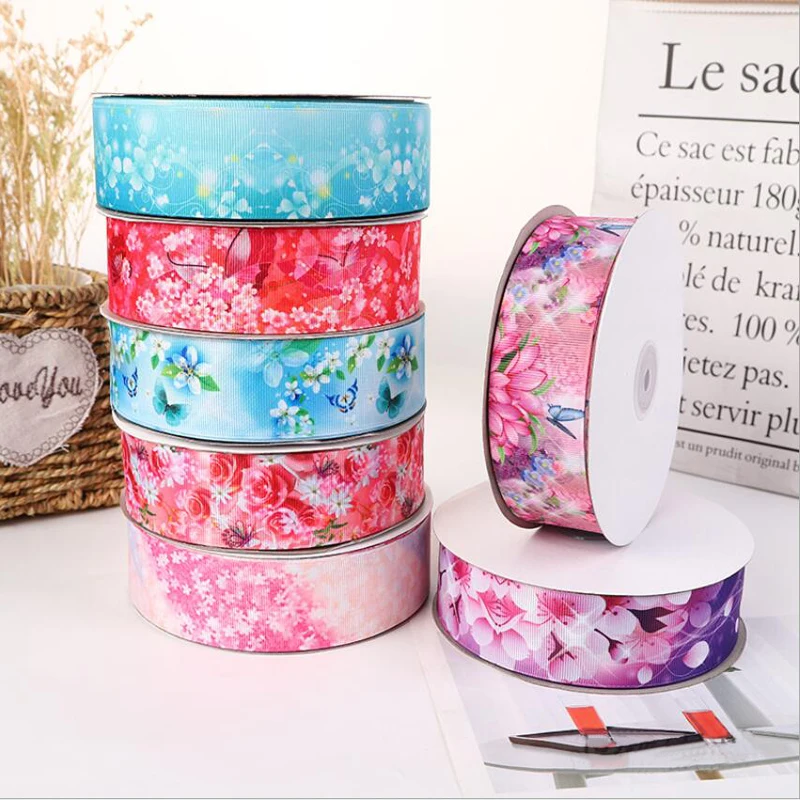 5yards/lot Grosgrain Ribbon Lovely Floral Printed Thermal Transfer Ribbons for DIY Bow Craft Card Gifts Wrapping(25/40mm)
5yards/lot Grosgrain Ribbon Lovely Floral Printed Thermal Transfer Ribbons for DIY Bow Craft Card Gifts Wrapping(25/40mm)