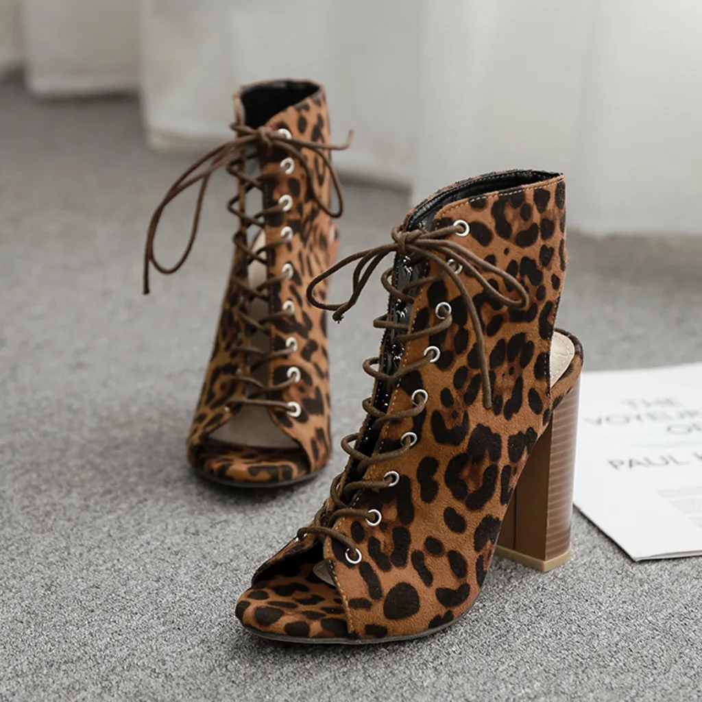 2020 New Women Sandals Sexy Leopard Print High Heels Cutout Strap sandalias Ladies Party Dress Shoes Block Heel Boots
2020 New Women Sandals Sexy Leopard Print High Heels Cutout Strap sandalias Ladies Party Dress Shoes Block Heel Boots