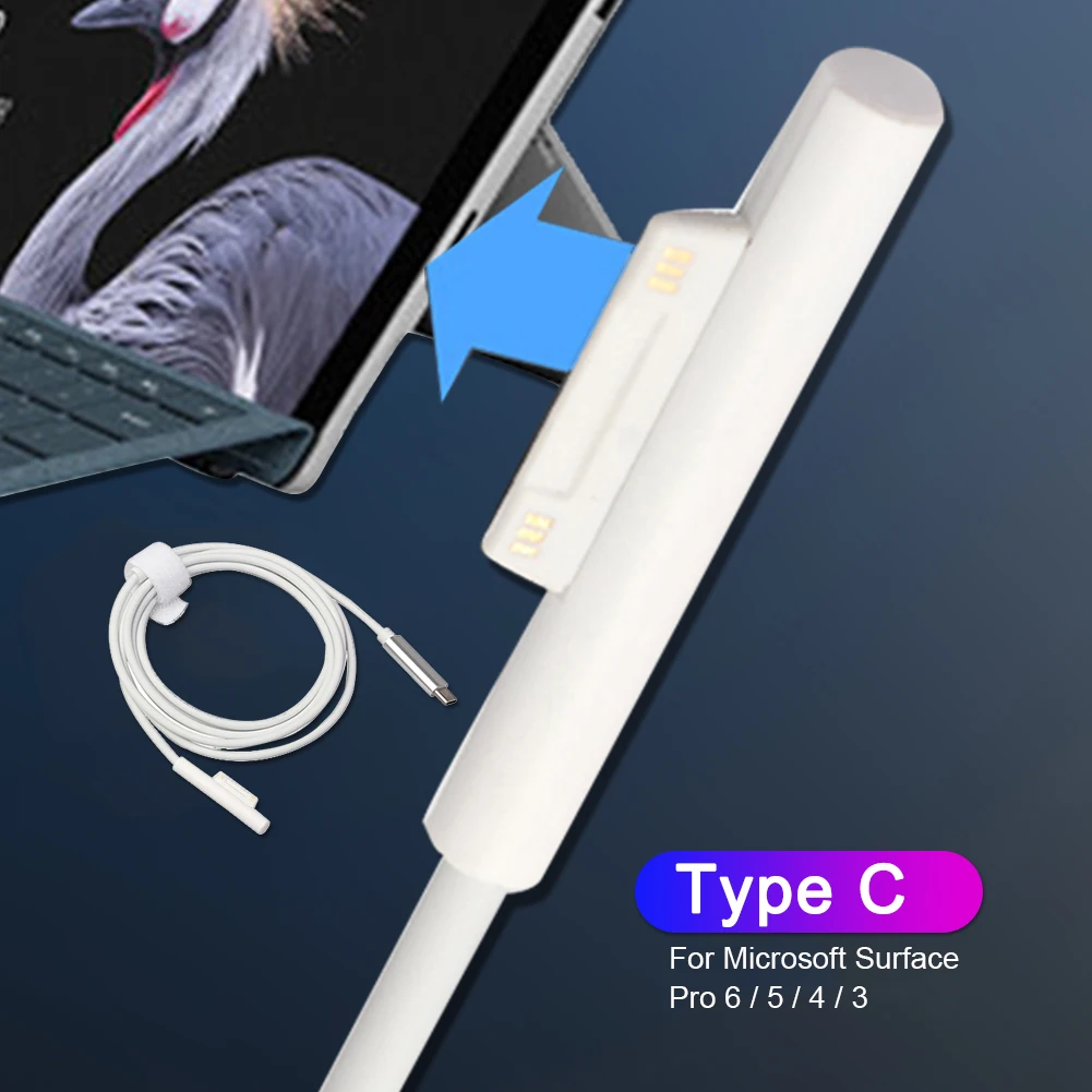 USB Type-C Штекерный зарядный кабель экономит время и энергию для удобства адаптера провода для Microsoft Surface Pro 6/5/4/3
USB Type-C Штекерный зарядный кабель экономит время и энергию для удобства адаптера провода для Microsoft Surface Pro 6/5/4/3