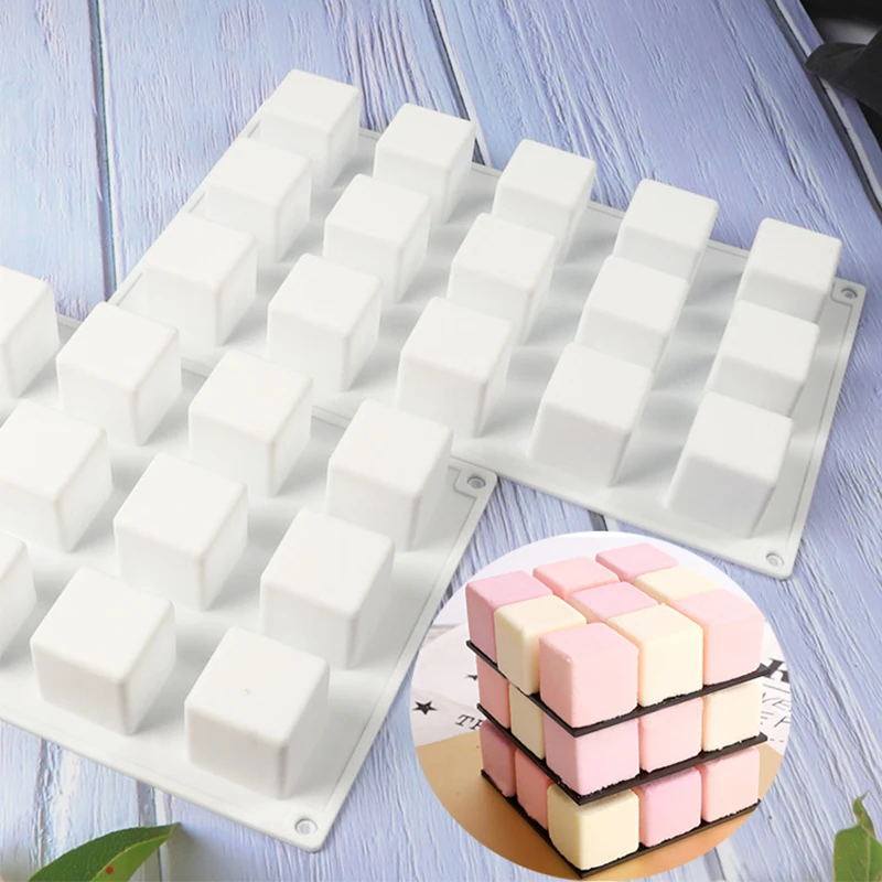 Magic Square Mousse French Dessert Jelly Pudding Cake Ice Cube Soap Moulds Pastry Baking Accessories 15 Cells Silicone Form Mold
Magic Square Mousse French Dessert Jelly Pudding Cake Ice Cube Soap Moulds Pastry Baking Accessories 15 Cells Silicone Form Mold