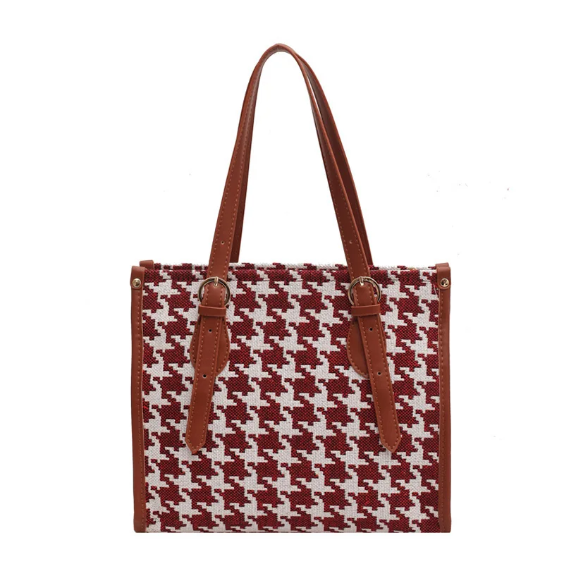 Large Capacity Bag 2021 New Women'S Bag Thousand Bird Check Armpit Bag Ins Hundred With Net Red Shoulder Handheld Bucket Bag
Large Capacity Bag 2021 New Women'S Bag Thousand Bird Check Armpit Bag Ins Hundred With Net Red Shoulder Handheld Bucket Bag
