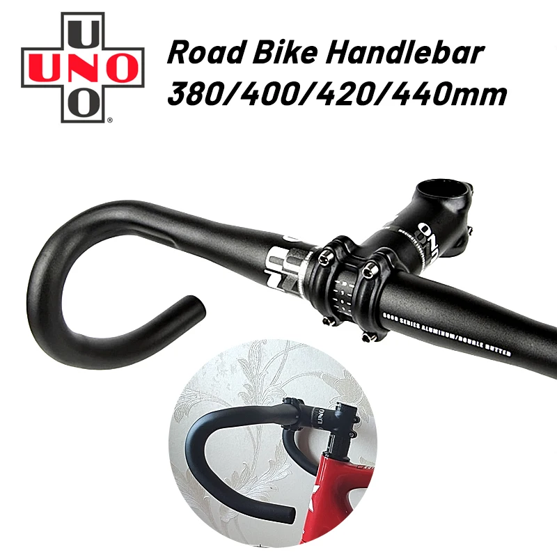 UNO Bicycle Bent Handlebar Ultralight Bicycle Handle 31.8 Drop Bar Racing Road Bike Handlebar 380/400/420/440mm Bike Accessories
UNO Bicycle Bent Handlebar Ultralight Bicycle Handle 31.8 Drop Bar Racing Road Bike Handlebar 380/400/420/440mm Bike Accessories