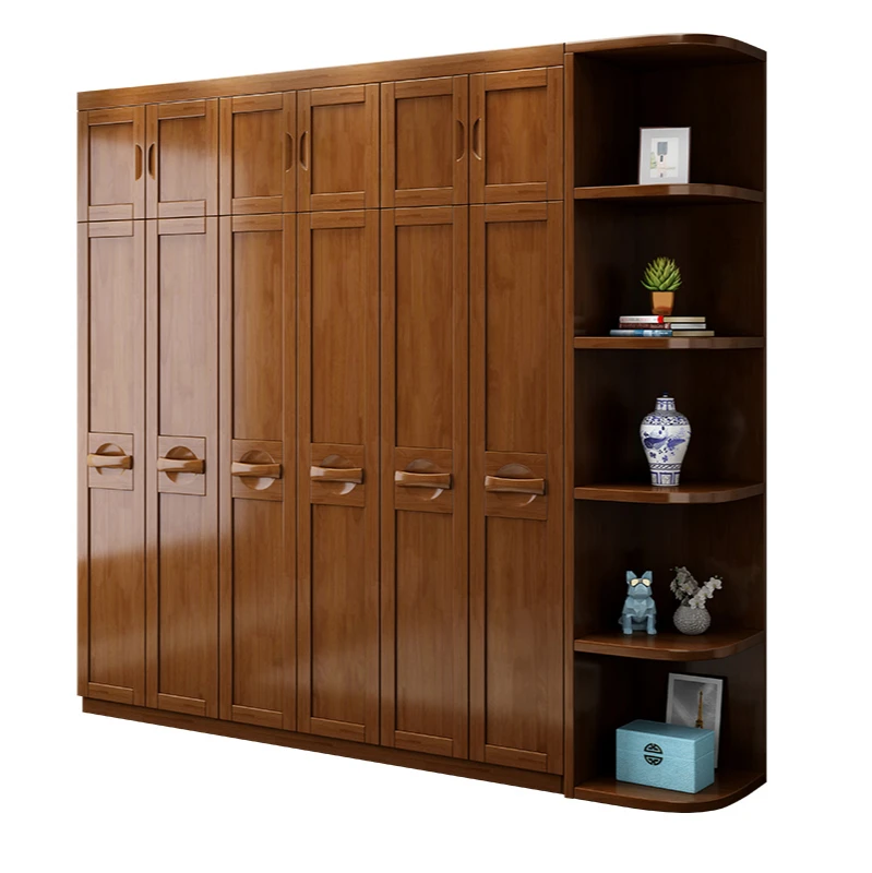 The wardrobe is assembled with a bedroom wooden mirror flat-open door with a top cabinet coatcase
The wardrobe is assembled with a bedroom wooden mirror flat-open door with a top cabinet coatcase