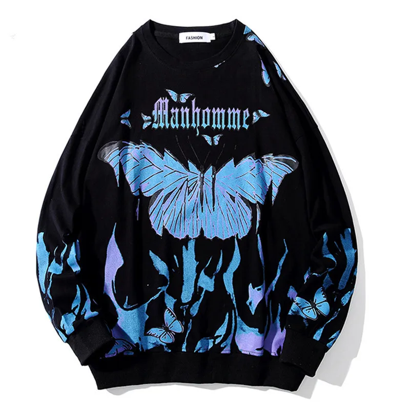 Hip Hop Long Sleeve Hoodies Blue Butterfly Print Sweatshirt Men Casual Tops Streetwear 2020 Harajuku Cotton Mens Clothes M-5XL
Hip Hop Long Sleeve Hoodies Blue Butterfly Print Sweatshirt Men Casual Tops Streetwear 2020 Harajuku Cotton Mens Clothes M-5XL