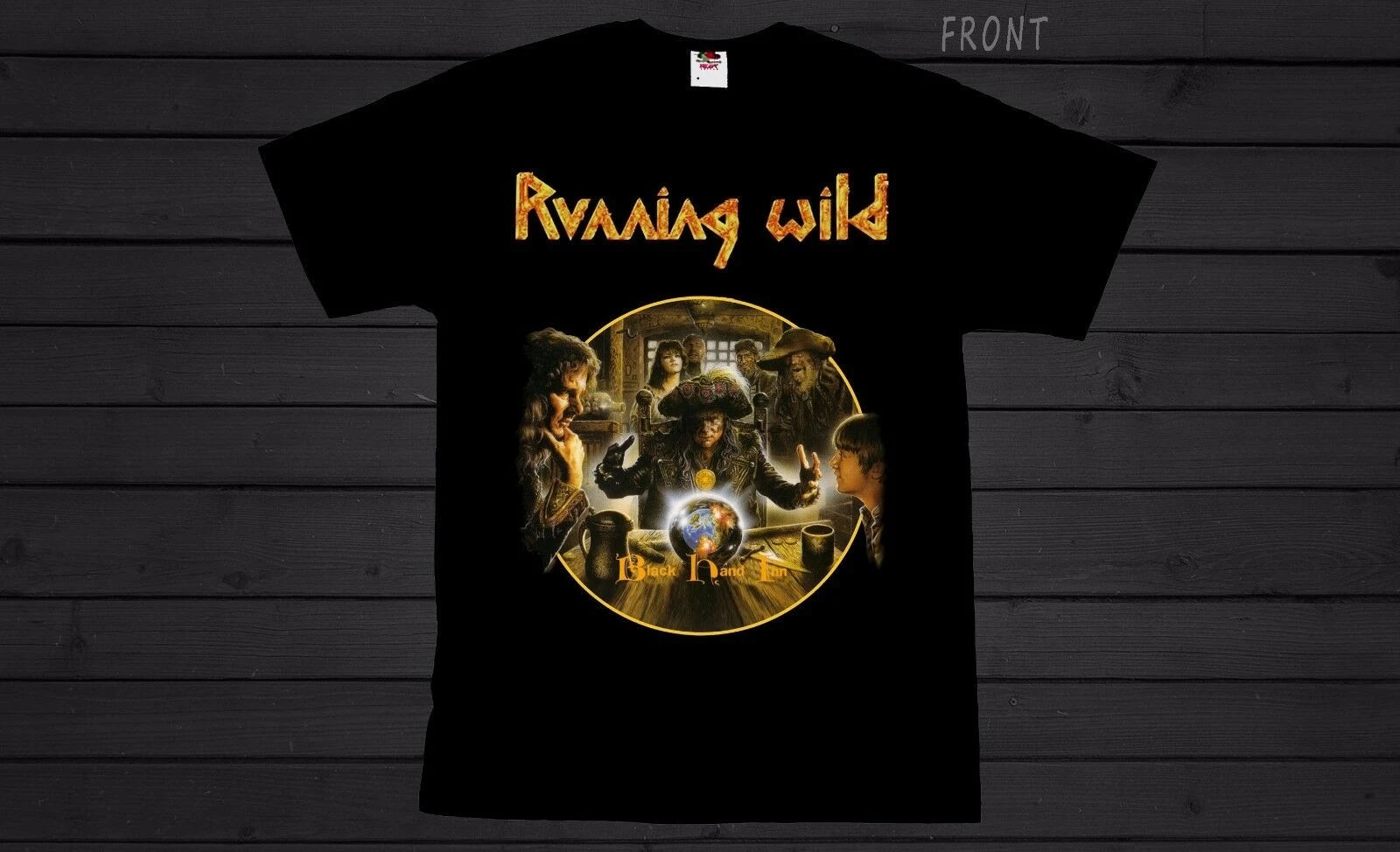 Фото Футболка RUNNING WILD черная рубашка с коротким рукавом размеры от S до 6XL | Мужская
