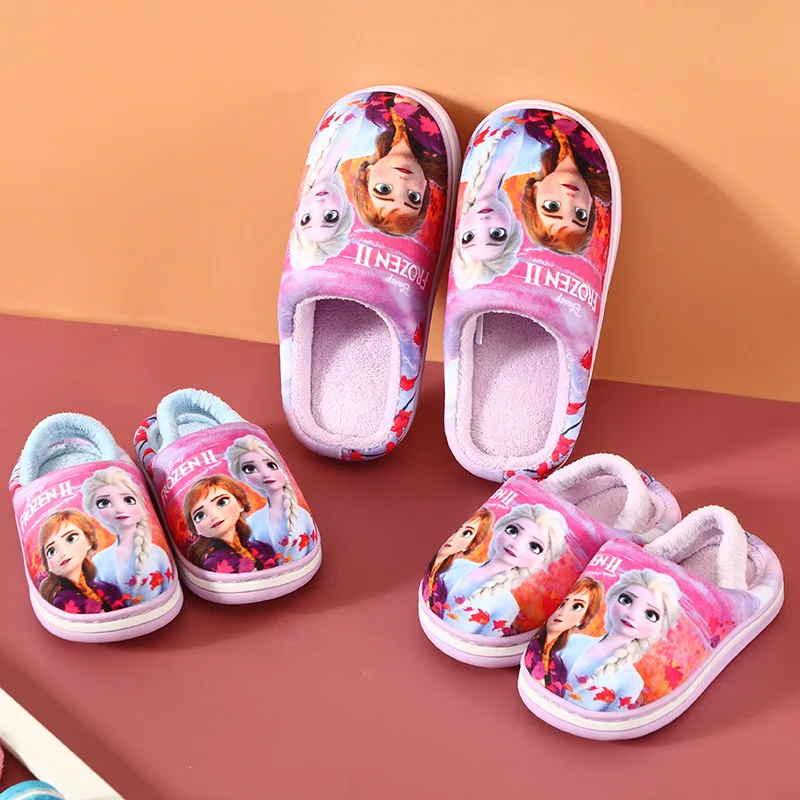 Disney new frozen 2 elsa and Anna children's cartoon autumn and winter plus velvet girls home cotton slippers
Disney new frozen 2 elsa and Anna children's cartoon autumn and winter plus velvet girls home cotton slippers