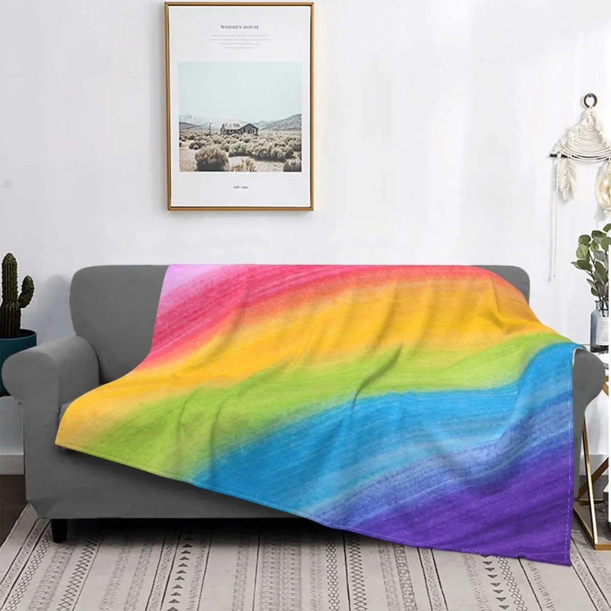 Mantas coloridas de arcoíris de terciopelo para invierno, patrón de líneas verticales, manta multifunción súper suave para edred
Mantas coloridas de arcoíris de terciopelo para invierno, patrón de líneas verticales, manta multifunción súper suave para edred