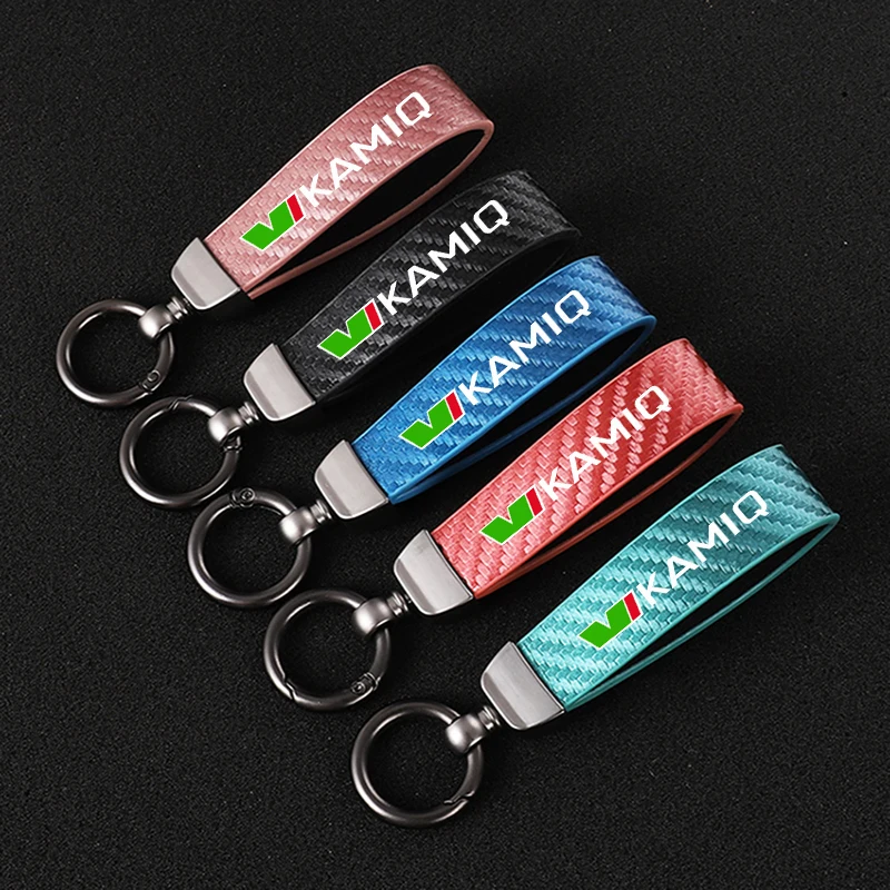 Color High-Grade Carbon Leather Car KeyChain 360 Degree Rotating Horseshoe key Rings For Skoda KAMIQ VRS styling Car Accessories
Color High-Grade Carbon Leather Car KeyChain 360 Degree Rotating Horseshoe key Rings For Skoda KAMIQ VRS styling Car Accessories