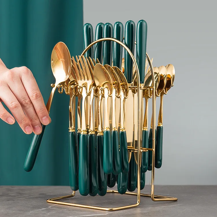 Western-style Gold-plated Cutlery Set Dinner Cutlery Set Luxury Golden Cutlery Carved Cutlery Set
Western-style Gold-plated Cutlery Set Dinner Cutlery Set Luxury Golden Cutlery Carved Cutlery Set