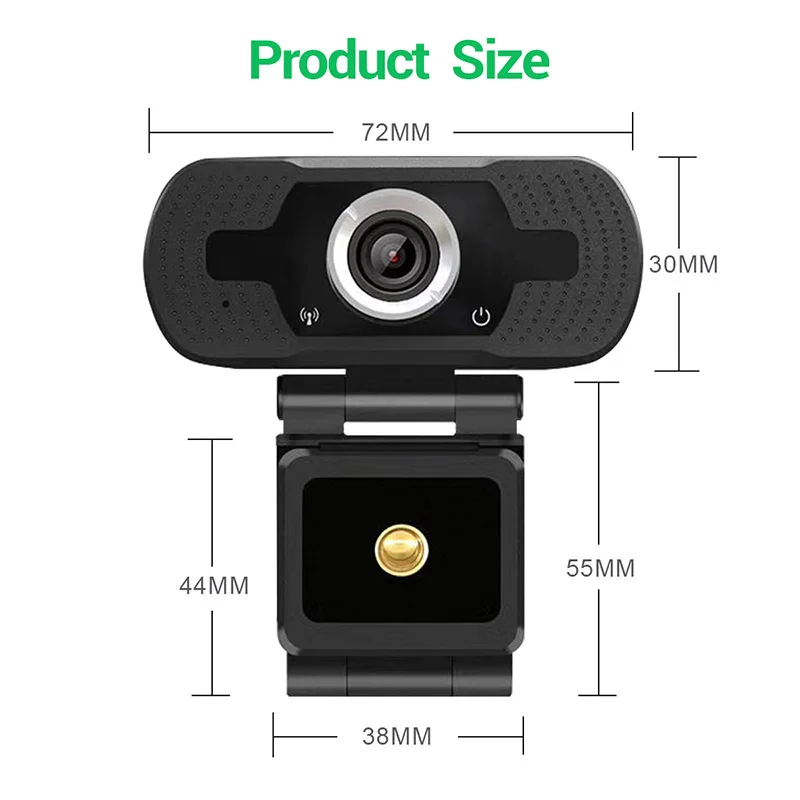 HD 1080P USB Webcam Built-in Dual Mics Smart Web Camera USB Pro Stream Camera Plug And Play For Video Calling Conference Work
HD 1080P USB Webcam Built-in Dual Mics Smart Web Camera USB Pro Stream Camera Plug And Play For Video Calling Conference Work