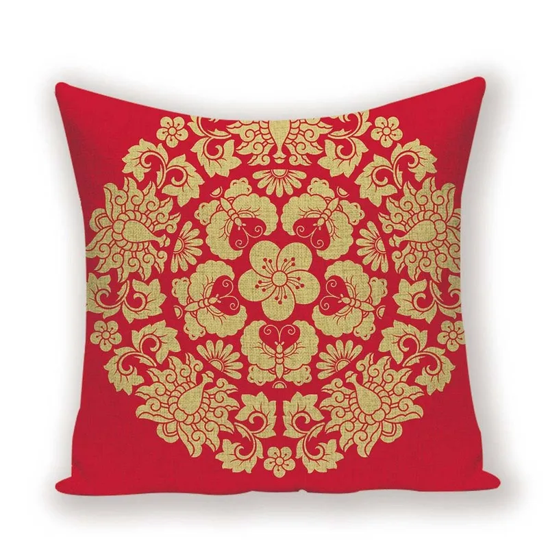 Nordic Happy Cushion Cover Scandinavian Pillow Case Bohemian for Cushions Decorative Home Sofa 45 X Red Kissen | Дом и сад