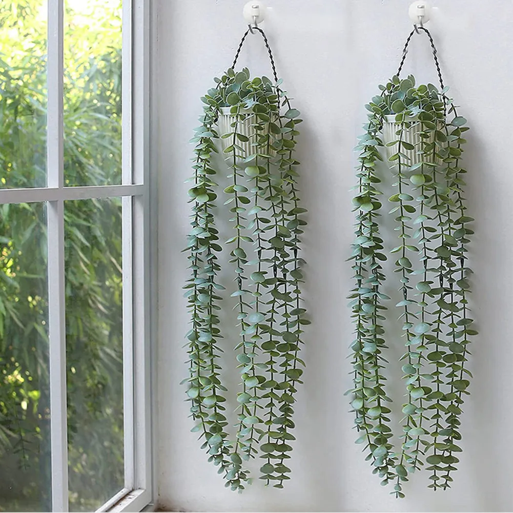 New Artificial Green Hanging Vine Potted Plant Plastic Plant Rattan In/Outdoor Shelf Decor With Pot Home Wall Decoration
New Artificial Green Hanging Vine Potted Plant Plastic Plant Rattan In/Outdoor Shelf Decor With Pot Home Wall Decoration
