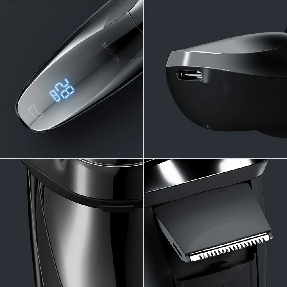 ENCHEN Blackstone 3 Electric Shavers For Men 3D Floating Cutter Head Man Shaving Machine Beard Trimmer USB Rechargeable Razor
ENCHEN Blackstone 3 Electric Shavers For Men 3D Floating Cutter Head Man Shaving Machine Beard Trimmer USB Rechargeable Razor