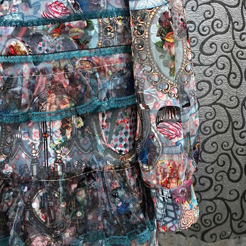 SEQINYY Mesh Dress Summer Spring New Fashion Design Women Runway Vintage Flowers Print Ruffles Lace Elegant Mini
SEQINYY Mesh Dress Summer Spring New Fashion Design Women Runway Vintage Flowers Print Ruffles Lace Elegant Mini