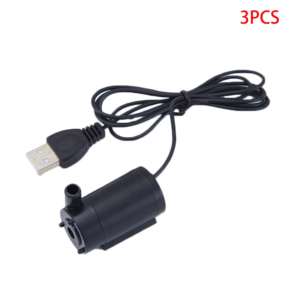 3pcs DC 5V USB Low Noise Brushless Motor Pump2-3L/H Mini Micro Submersible Water Pump, Black
3pcs DC 5V USB Low Noise Brushless Motor Pump2-3L/H Mini Micro Submersible Water Pump, Black