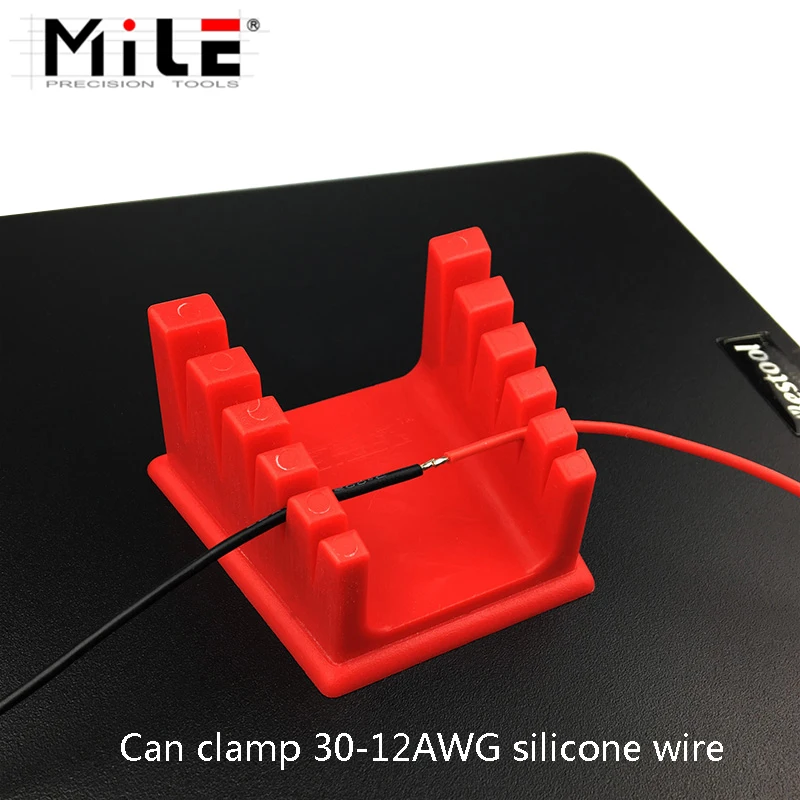 MILE Magnetic Welding Bench ABS Wire Fixture Bracket Welding Table Clamp Fixed Clamp for 30AWG to 12AWG Power Cord
MILE Magnetic Welding Bench ABS Wire Fixture Bracket Welding Table Clamp Fixed Clamp for 30AWG to 12AWG Power Cord