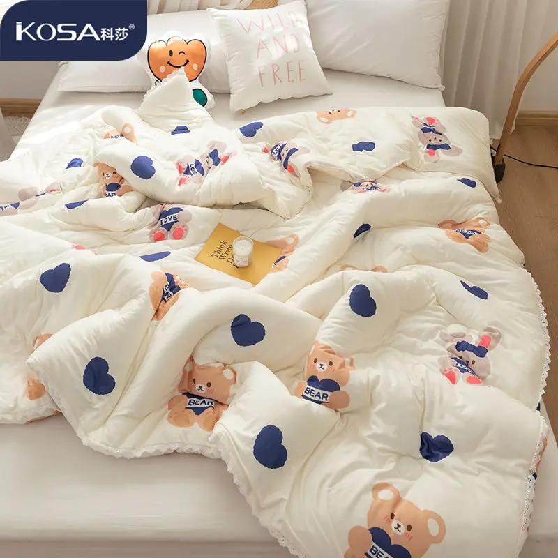 Super Warm Winter Quilts Cute Bear Weighted Comforters Double-sided Thick Flannel Blankets Lamb Wool Bed Covers Solid Bedspread
Super Warm Winter Quilts Cute Bear Weighted Comforters Double-sided Thick Flannel Blankets Lamb Wool Bed Covers Solid Bedspread