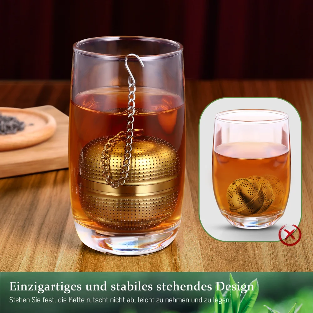 HOMEMAXS 2pcs Tea Infuser 304 Stainless Steel Mesh Tea Infuser Loose Leaf Tea Strainer Premium Tea Filter Tea Interval Diff
HOMEMAXS 2pcs Tea Infuser 304 Stainless Steel Mesh Tea Infuser Loose Leaf Tea Strainer Premium Tea Filter Tea Interval Diff