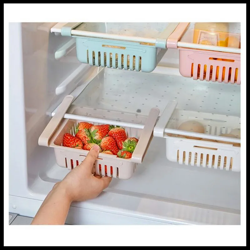 Adjustable Stretchable Refrigerator Organizer Drawer Basket Pull-Out Drawers Fresh Spacer Layer Storage Rack
Adjustable Stretchable Refrigerator Organizer Drawer Basket Pull-Out Drawers Fresh Spacer Layer Storage Rack