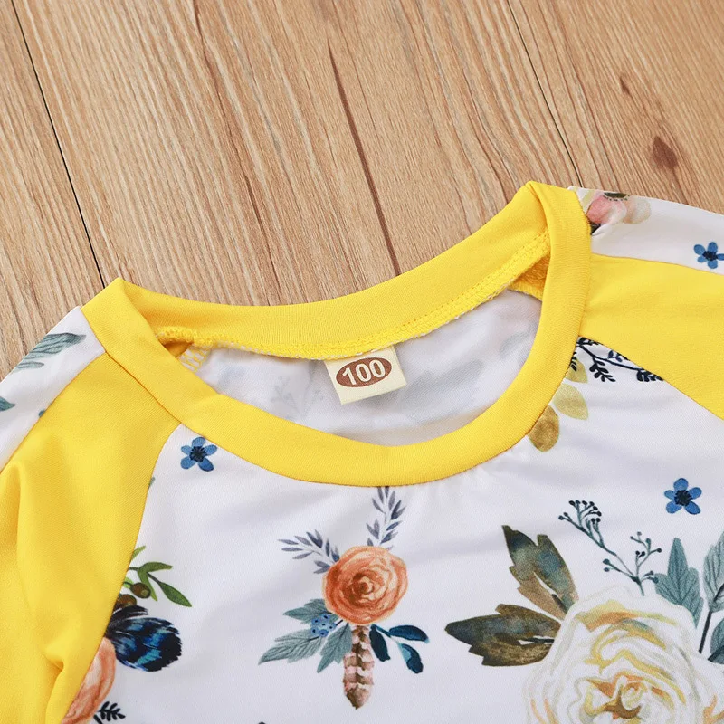 2020 Winter Children Sets Casual Long Sleeve O Neck Print Rose T-shirt Patchwork Long Pants 2Pcs Girls Clothes Sets 1-5T
2020 Winter Children Sets Casual Long Sleeve O Neck Print Rose T-shirt Patchwork Long Pants 2Pcs Girls Clothes Sets 1-5T
