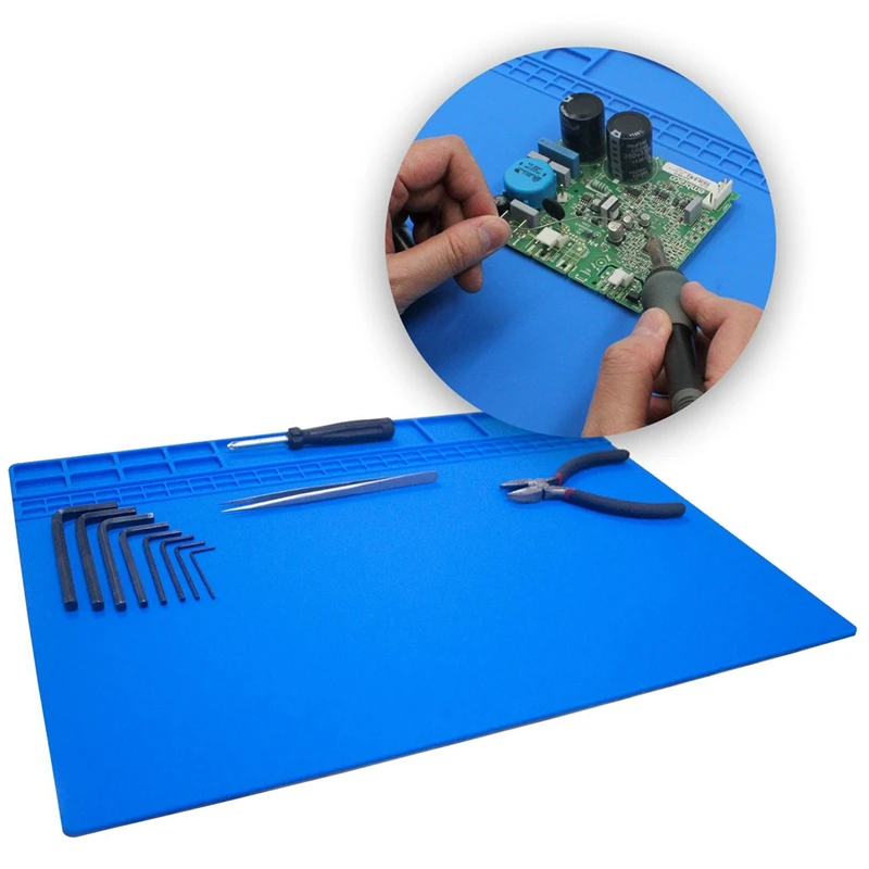 Large Soldering Mat/Pad Silicone Heat Resistant Mat 932F Hot Air Rework Mat/Pad Repair Mat
Large Soldering Mat/Pad Silicone Heat Resistant Mat 932F Hot Air Rework Mat/Pad Repair Mat