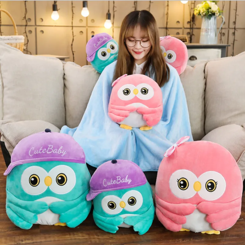 22-35CM Super Cute Animal Owl Plush Toys Baby Comfort Children Room Decoration PartyGift Winter Hand Warm Blanketthree-in-one
22-35CM Super Cute Animal Owl Plush Toys Baby Comfort Children Room Decoration PartyGift Winter Hand Warm Blanketthree-in-one