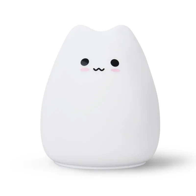 LED Night Light Battery Powered Silicone Cute Cat Carton Nursery Warm White7-Color Breathing Modes Kids Baby
LED Night Light Battery Powered Silicone Cute Cat Carton Nursery Warm White7-Color Breathing Modes Kids Baby