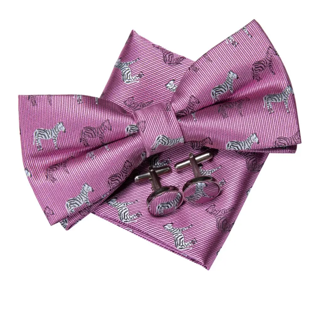 LH-528 Hi-Tie Silk Adult Men's Bow Tie Butterfly Tie Set 2020 New Designer Classic Wedding Party Pocket Squre Bowtie Men Pink 
LH-528 Hi-Tie Silk Adult Men's Bow Tie Butterfly Tie Set 2020 New Designer Classic Wedding Party Pocket Squre Bowtie Men Pink