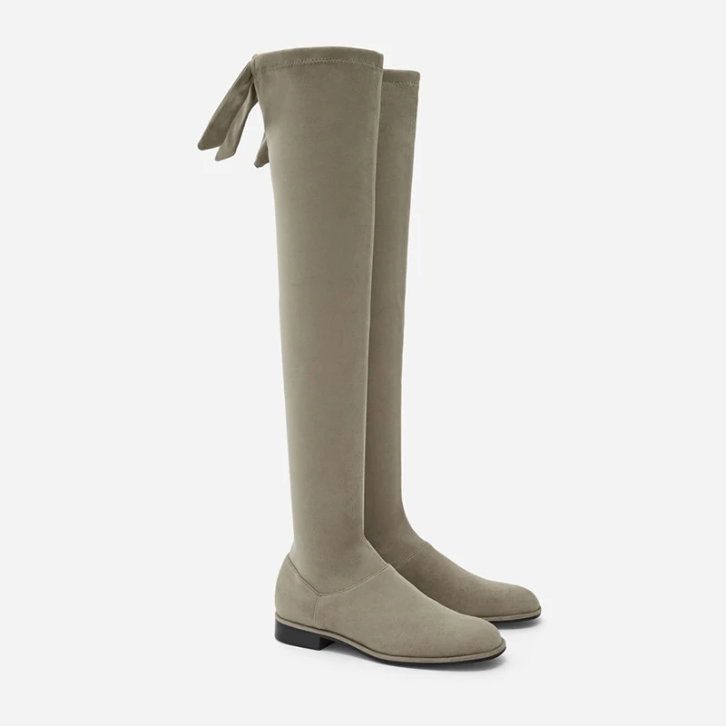 2021 Autumn Women's High Boots Over-the-knee Boots Flat-bottomed Long Knight Boots Elastic Wild Green Stretch Boot Shoes Botas
2021 Autumn Women's High Boots Over-the-knee Boots Flat-bottomed Long Knight Boots Elastic Wild Green Stretch Boot Shoes Botas